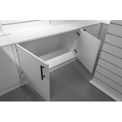 (ЭИАС1000) Стенд со слотпанелью, с тумбой (в ассортименте)