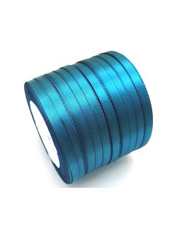 Лента атласная 6 мм, цвет морская волна  арт. 47