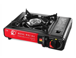 Портативная газовая HANG WEI DA BK 167-A (газ 220г. и бытовые баллоны 5-50л)