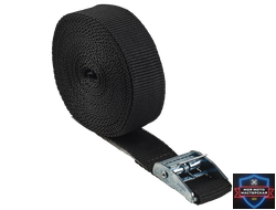 Ремень-стяжка с пряжкой-зажимом Standers 25 х 2500 мм, полипропилен, цвет чёрный, 1 шт. (82125518