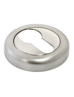 Накладки на цилиндр Morelli Luxury BOCCHETTE ART.D NIS/NIK (R4) Цвет - Матовый никель/никель