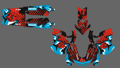 Наклейки на снегоход GEN4 SKI DOO Summit 2017 - 2021 №1472