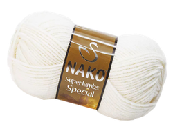 Superlambs Special (Nako)  пряжа цвет № 208 белый