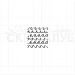 Штамп фоновый мелкая волна, имитация графики