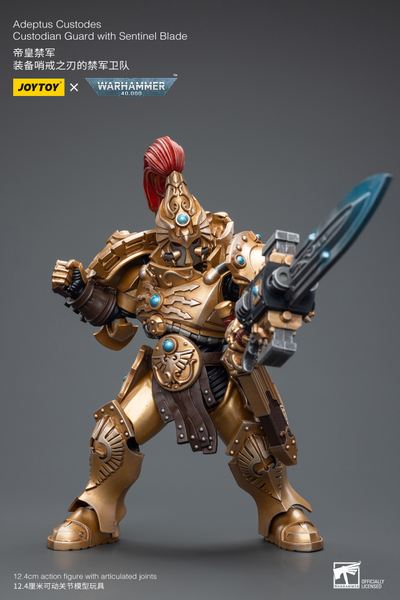 Адептус Кустодес - страж (Warhammer 40k) - КОЛЛЕКЦИОННАЯ ФИГУРКА 1/18 Adeptus Custodes Custodian Guard with Sentinel Blade (JT7837) - JOYTOY