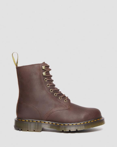 Ботинки Dr Martens 1460 Pascal Fleece Lined Chocolate Brown