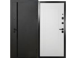 Дверь металлическая ДМ 10-1 мдф/мдф белый