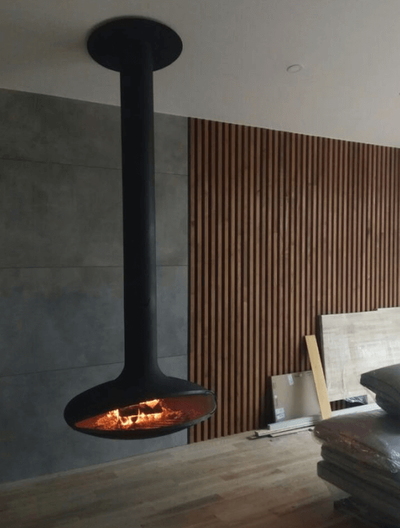 Подвесной хай-тек камин Ellips