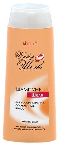 Витэкс ЖИВОЙ ШЕЛК шампунь-шелк для восстановления ослабленных волос 500 мл
