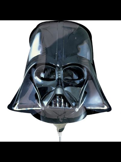 Фольгированный шар с гелием "Звездные войны - Шлем Дарта Вейдера" 55см