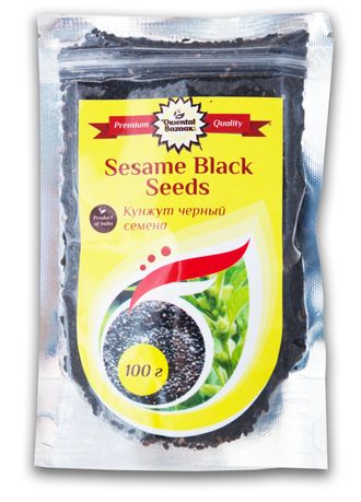Кунжут черный семена Shri Ganga, 100гр