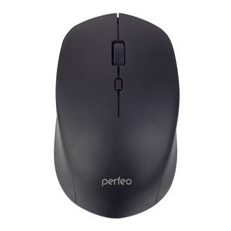 Мышь беспроводная оптическая Perfeo «STRONG», 4 кнопки, DPI 800-2400, USB, черный