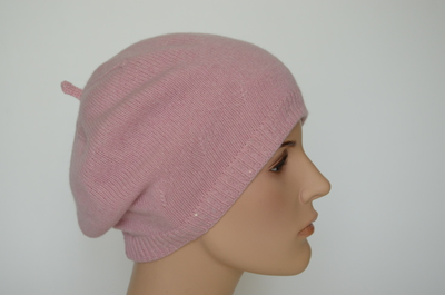 Розовый кашемировый головной убор Визио Италия