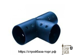 Тройник для гофрированных труб D=110 мм