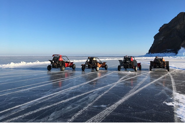 Багги на льду Байкала