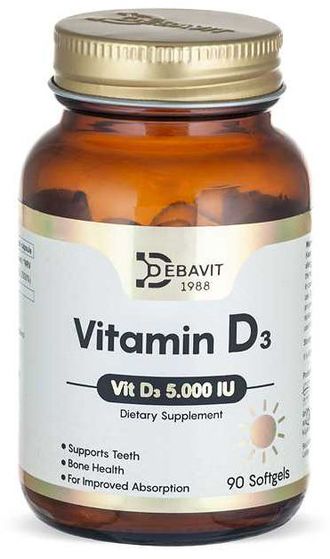 (Debavit)  Vitamin D3 10,000 IU - (90 капс)