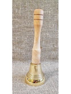 Колокольчик с деревянной ручкой