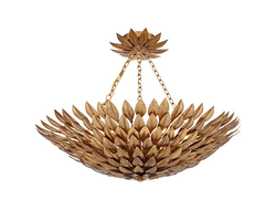 Люстра Crystorama Broche plumage Antique Gold CHANDELIER