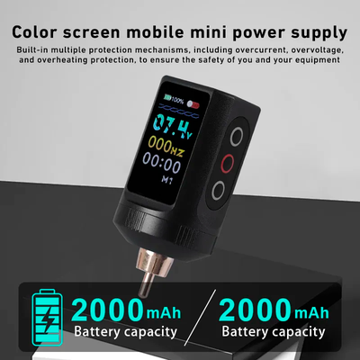 Беспроводной блок питания Yilong B50 Tattoo Power Pack RCA Black