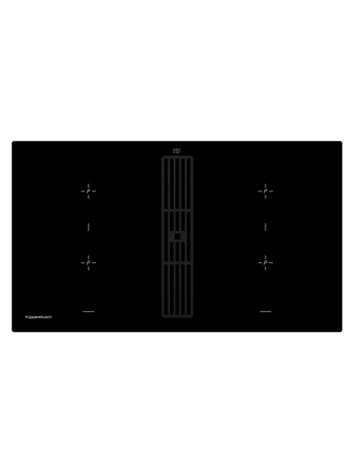 Индукционная варочная панель с вытяжкой Kuppersbusch KMI 9850.0 SR Black Velvet