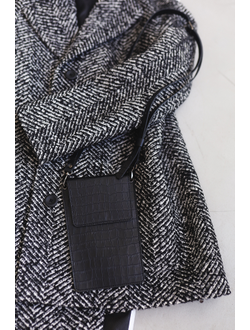 Сумка для телефона из воловьей кожи с тиснением