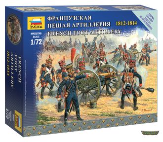 6810. Французская пешая артиллерия 1812-1814 (1/72) (2.4 см)