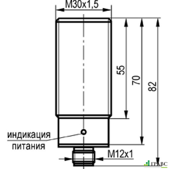 Индуктивный преобразователь перемещения ISAB AC82A-43P-10-PS4