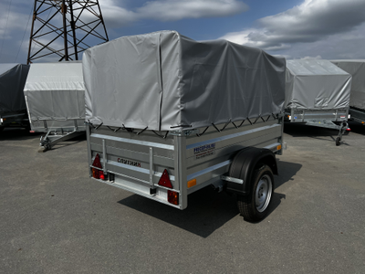 Прицеп «Спутник PRO» (1900x1200x480) увеличенный борт, оцинкованная рама, с силовым подрамником