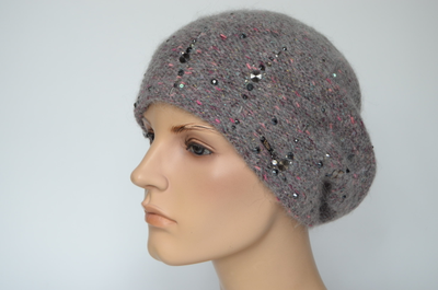 beret-seriy-s-fuksiey-vizio-1010-b-italiya-s-ukrasheniyami