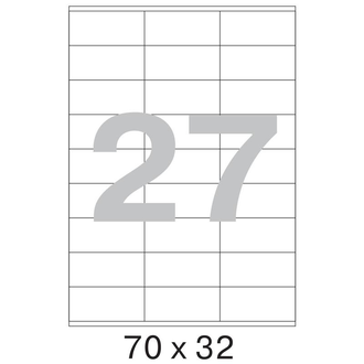 Этикетки А4 самоклеящиеся ProMEGA Label Basic, белые, 70x32мм, 27шт/л, 100л, 1212983