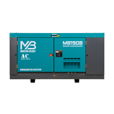 Винтовой компрессор Master Blast MB190B-7+AC (дизельный с осушителем)