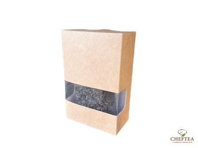 Коробочка крафт с окном