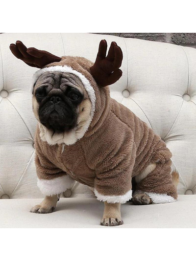 Плюшевый костюм Оленя для собак и кошек