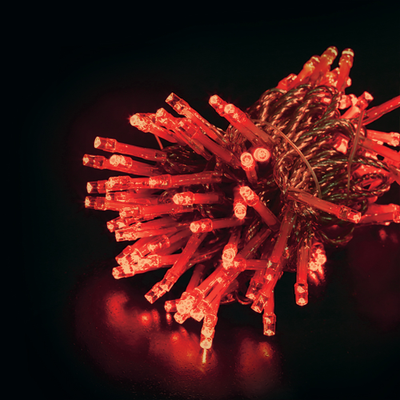 Гирлянда "Нить" 24v, 48 LED, 5м красный цвет