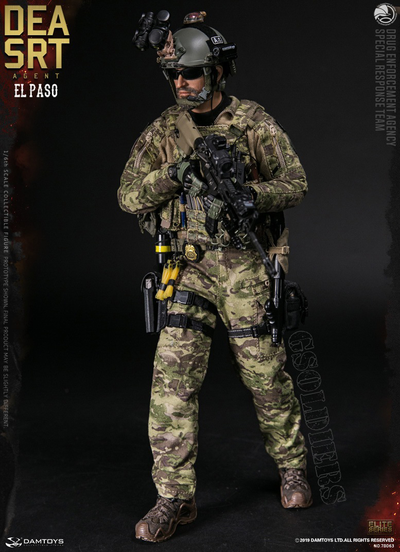 Агент группы Эль-Пасо ФИГУРКА 1/6 scale DEA SRT Special Response Team AGENT EL PASO 78063 DAMTOYS