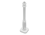 Support 2 x 2 x 7 Lamp Post, 4 Base Flutes, White (11062 / 6014274)