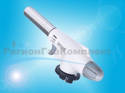 Газовая горелка белая с пьезорозжигом (газ 220г.)