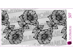 Слайдер-дизайн 327 - Кружевная сетка с крупными цветами