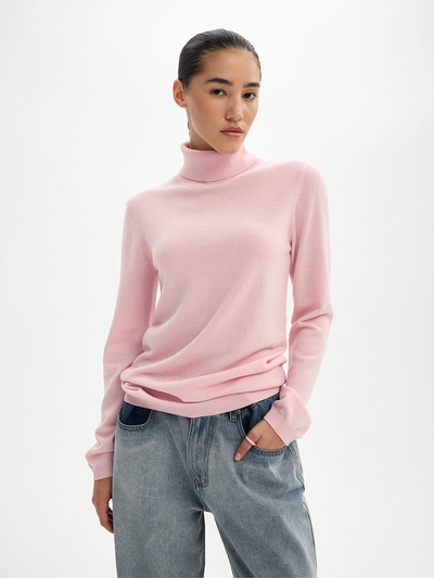 Водолазка с кашемиром (розовый)