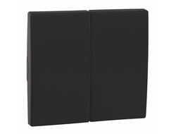 Efapel 50611 TPT, Клавиша для двухклавишного выключателя, черный, Apolo 5000