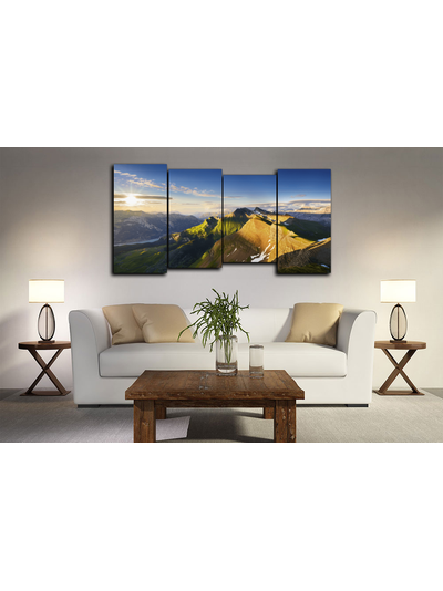 Модульная картина "Рассвет на горе"