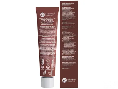 BRONSUN Крем-краска для бровей и ресниц BRC-0004, каштан №4, 15мл