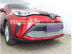 Защита радиатора Toyota C-HR 2019- chrome низ PREMIUM