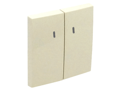 Клавиша для 2-кл выключателя с подсветкой, бежевая, Logus 90 - Efapel 90615 TMF