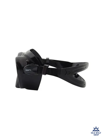 Маска для дайвинга с трубкой Sargan Агидель BLACK, комплект