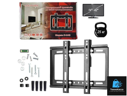 Универсальный настенный кронштейн X-1442 для LED/LCD- телевизоров и мониторов( от 14 до 42 дюймов)