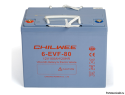 Аккумуляторная батарея Chilwee 6-EVF-80 (12В-90А\ч С5) 259х168х211 д.ш.в.