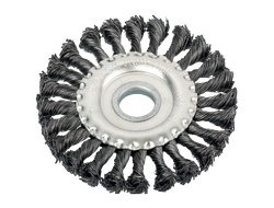 Щётка для УШМ плоская, крученая, 125 мм Вихрь