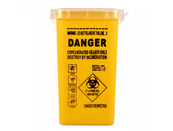 Контейнер для утилизации отходов 1000 мл KU-50 yellow