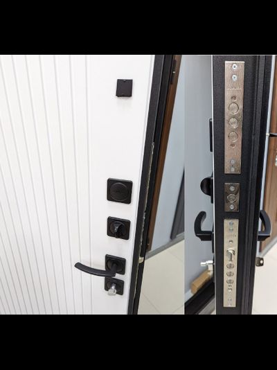 ЛАЙНДОР. ЭКСТРА  УЛЬТРА 117 мм (ТРЕХКОНТУРНАЯ). ЧЕРНЫЙ КВАРЦ/ БЕЛЫЙ МАТОВЫЙ